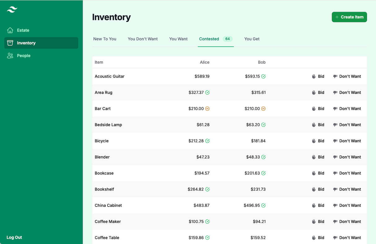 Create and access a transparent inventory, visible to all users, ensuring everyone is on the same page.